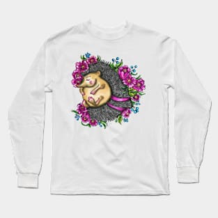 Sleeping hedgehog Long Sleeve T-Shirt